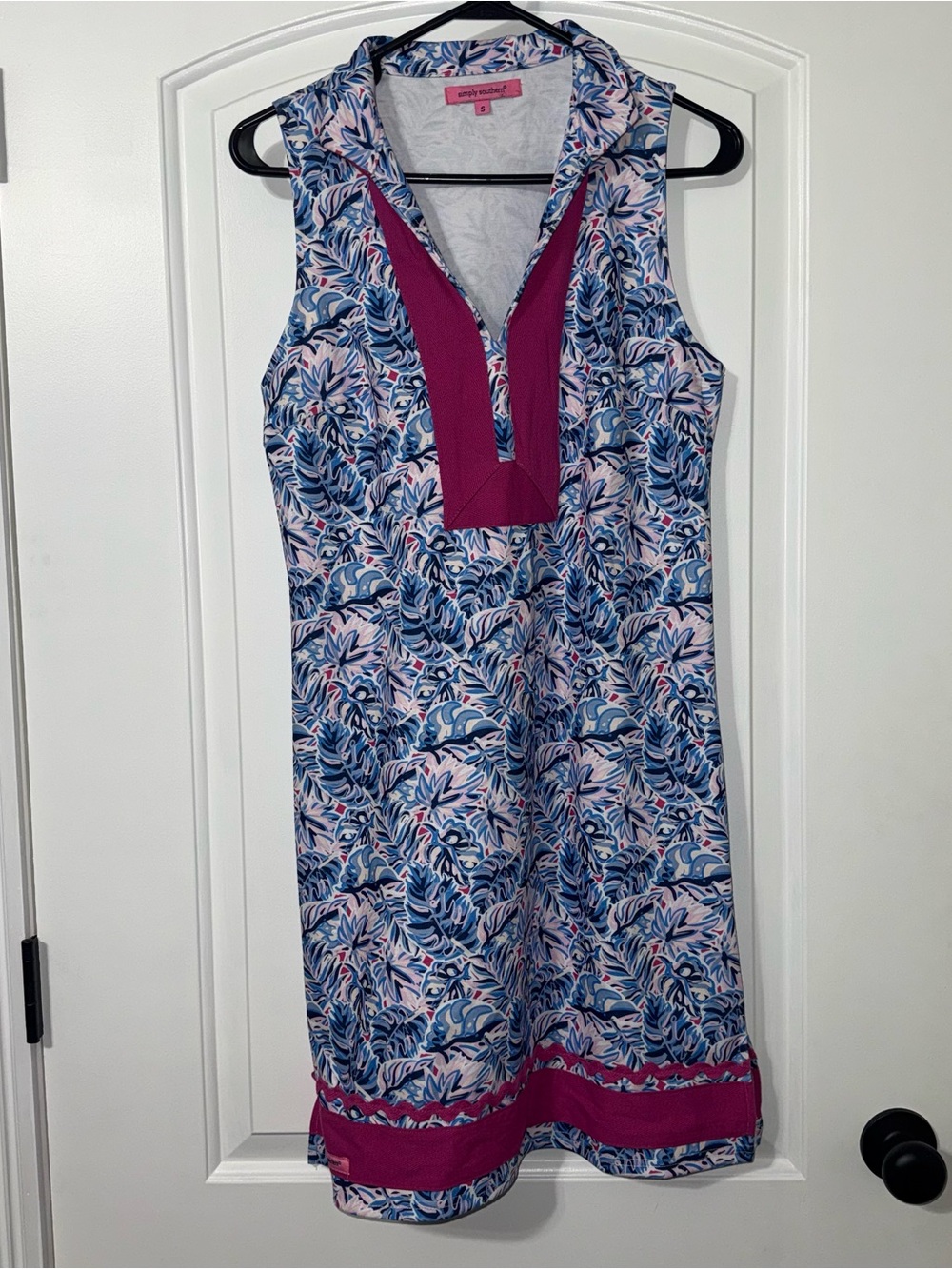 Simply Southern V Neck Sleeveless Dress Women’s Size Small Coastal